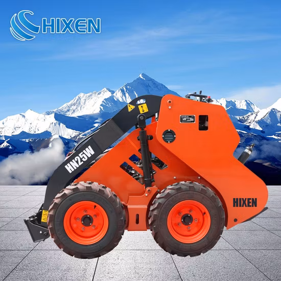Hixen novíssima mini minicarregadeira de venda quente para venda com alta eficiência e desempenho de qualidade confiável