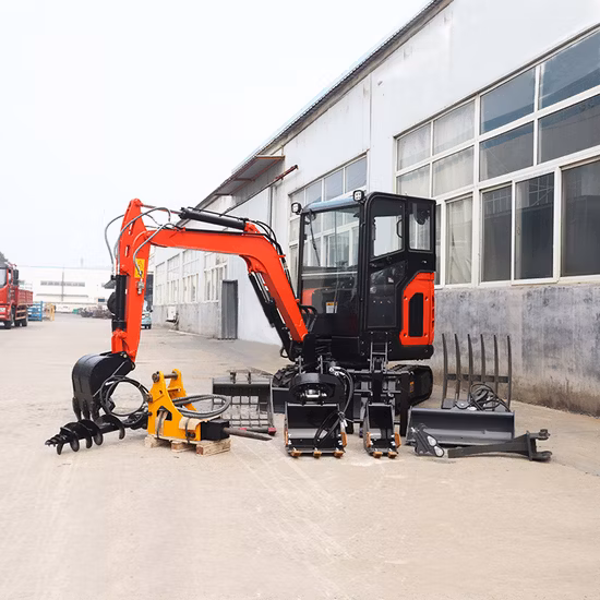 China fabricante atacado euro 5/epa 1.8ton escavadeiras de esteira 1ton 2 ton 3 ton pequena micro escavadeira kubota ensacador hidráulico mini escavadeira preço frete grátis