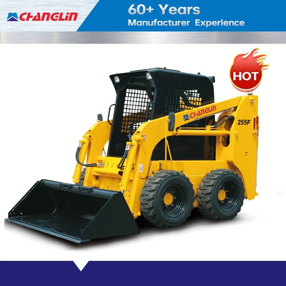 Minicarregadeira multifuncional Changlin 55HP 255f com marcação CE